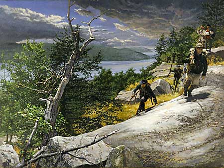 Rogers Rangers Toward Ticonderoga by John Buxton