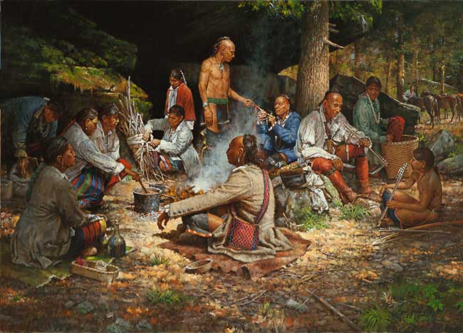 Camp at Bear Rocks by Robert Griffing